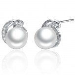Cercei argint Elegant Perla